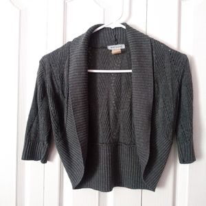 Gray Cropped Cardigan Size Small